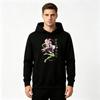 Anime Pink Hair Character Print Men Pullover Hoodie Casual Long Sleeve Sweatshirt