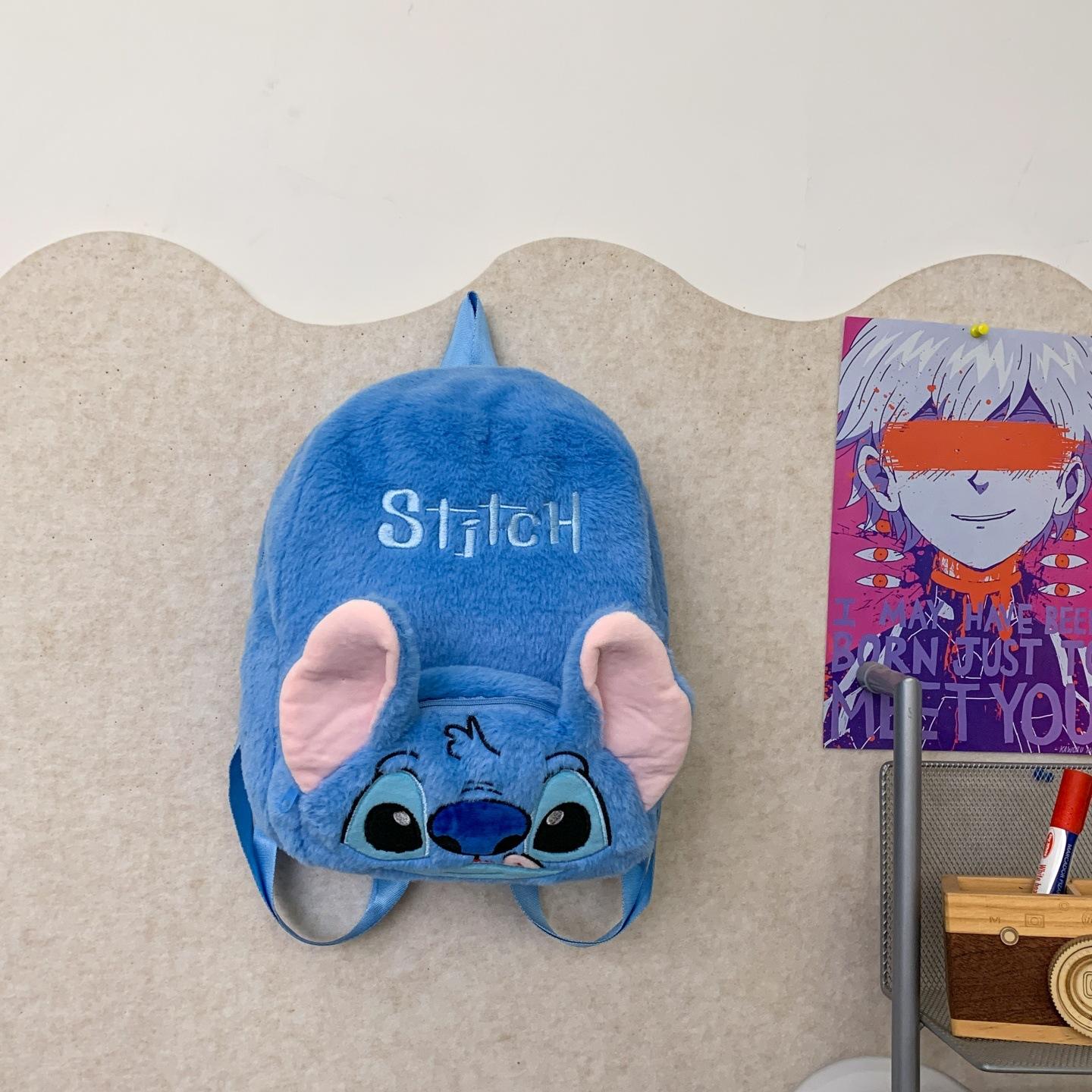 Disney Stitch Plush Backpack, Cartoon Stitch Doll Backpack Kids Gift
