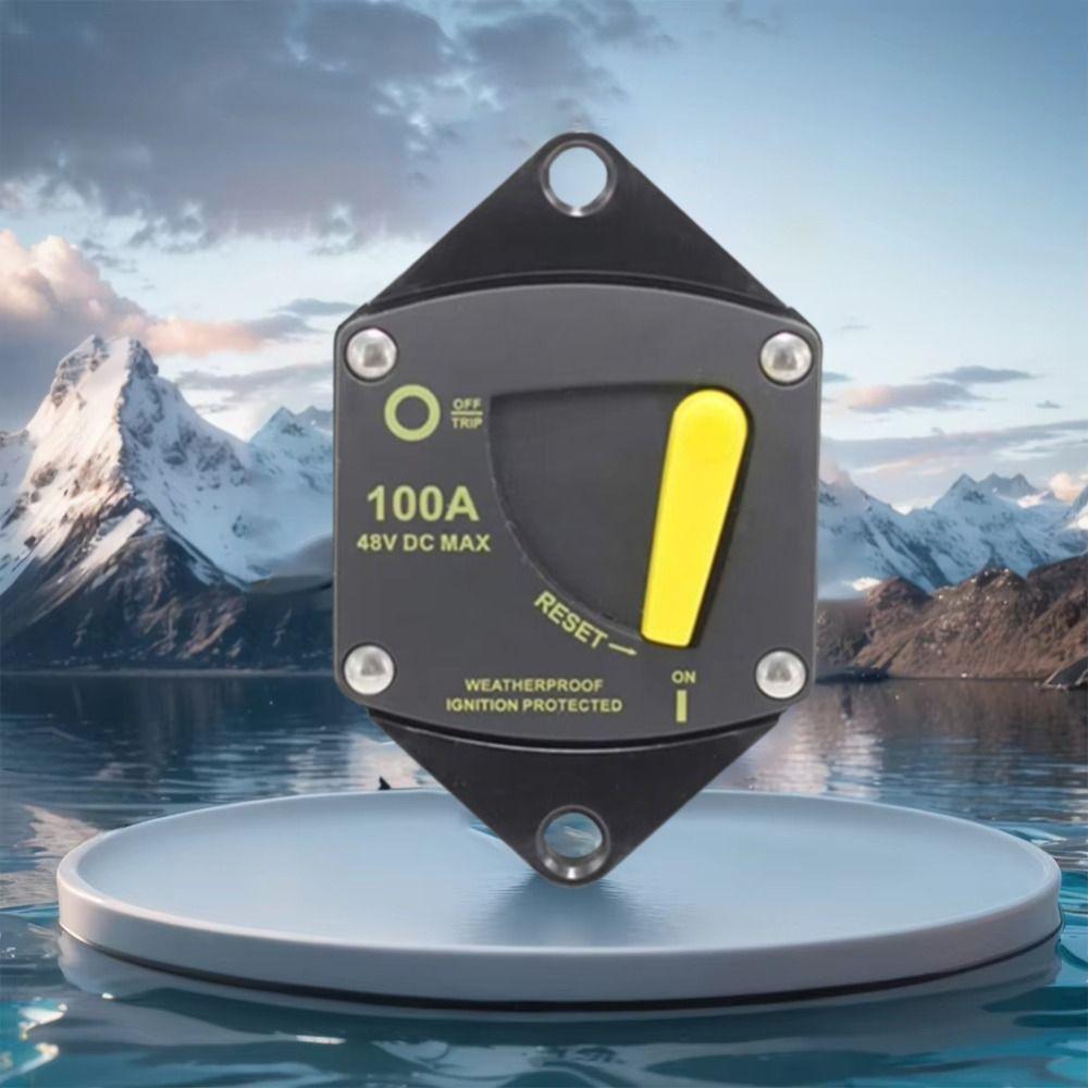 12V-48V DC Automotive Circuit Breaker 30A-300A Manual Reset Circuit Breaker  Marine Environments