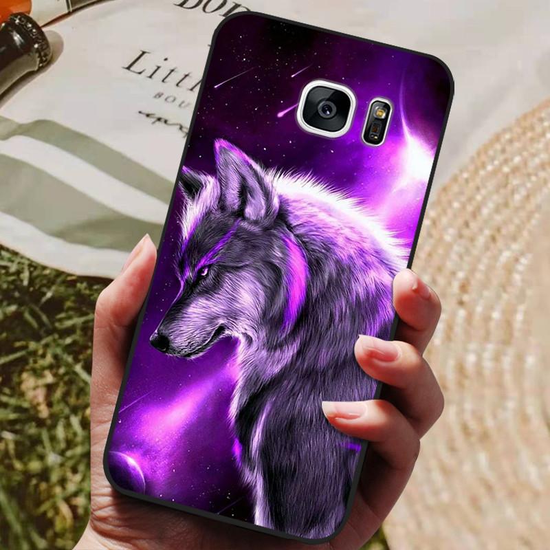 For Samsung Galaxy S7 Edge Silicone Case Cute Pattern Soft TPU Phone Cover For Samsung Galaxy S6 S7 S 7 Edge Back Cover Bumper