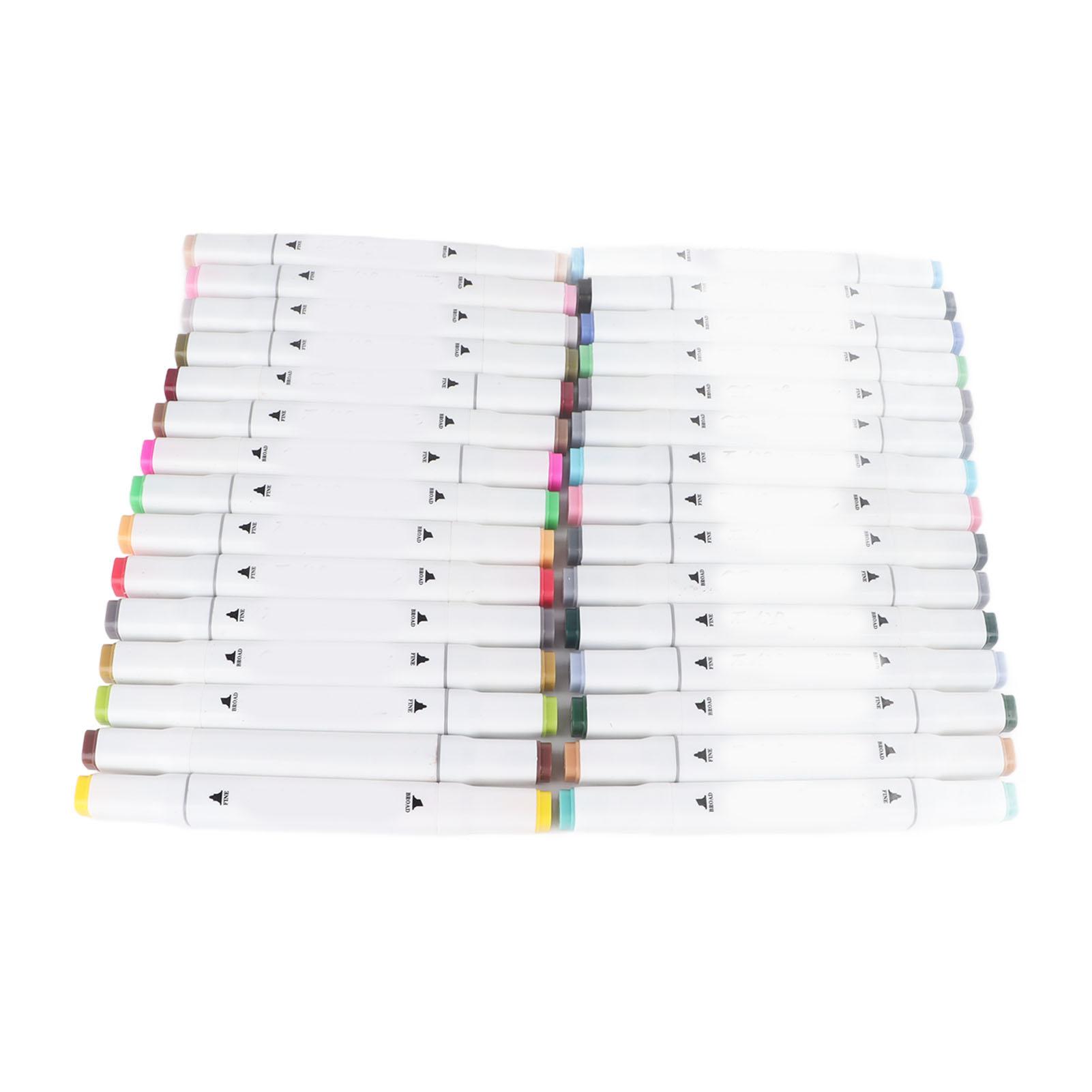 

Маркеры с двойным наконечником 30 цветов, безопасные портативные маркеры для рисования по камню, холсту, дереву, пластику, ткани