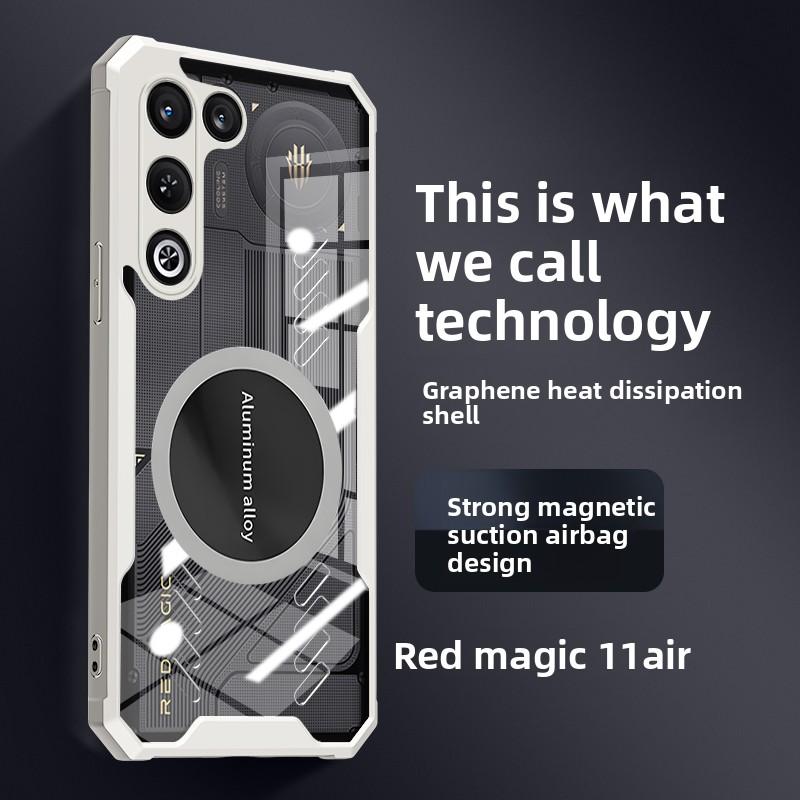 For ZTE Nubia Red Magic 11 Air Case Hard Heat Dissipation Magnetic Protective Back Cover Case For Red Magic 11 Air Phone Shell