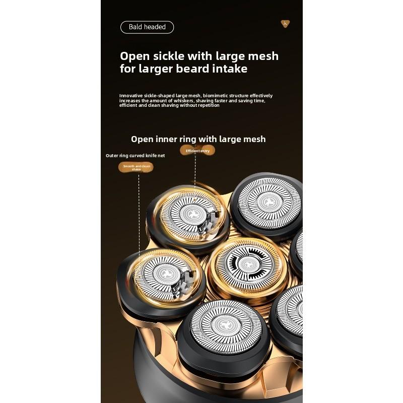 Mini Electric Shaving Kit - Portable Men's Beard Trimmer - Rechargeable Water-washable Beard Knife