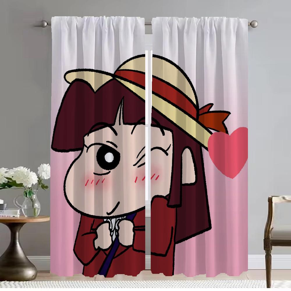 

Crayon-Shin-chan Home Interior Curtains for Camera Elegant Room Curtains 2 Pieces Living Room Curtain Tulle for Bedroom Shades W50xH70cmx2pcs-CL