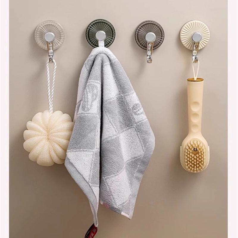 Suction Cup Hooks Powerful Vacuum Waterproof Suction Hook Hanger Bathroom Kitchen Towel Wall Hook Storage Holder Home Accessorie