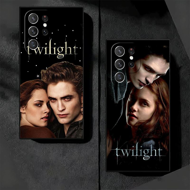 Twilight Saga Edward Soft Phone Case for Samsung Galaxy S26 S25 Edge S24 Ultra S23 Plus S22 S21 FE S20 Black Cover Back Shell