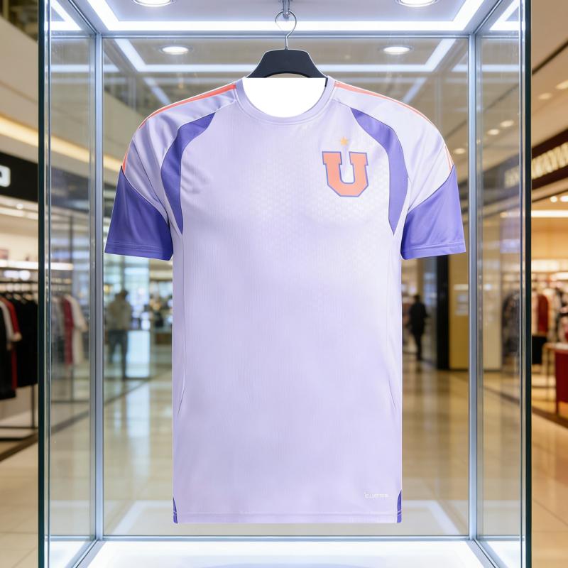 Nuova T-shirt per Famiglia e Bambini 2026, Stile Maglia Squadra di Calcio Universitaria del Cile, Comoda, Morbida, Asciugatura Rapida e Traspirante per lo Sport.