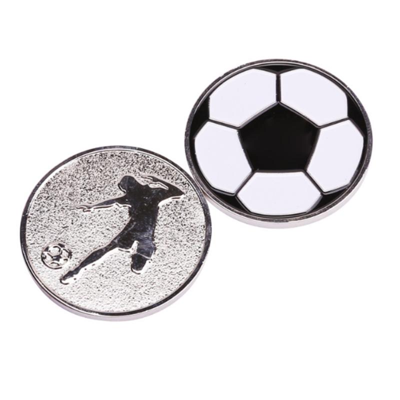 Referee Flip Coin Football Sports Pick Edge Side Toss Coin Soccer Game Supplies