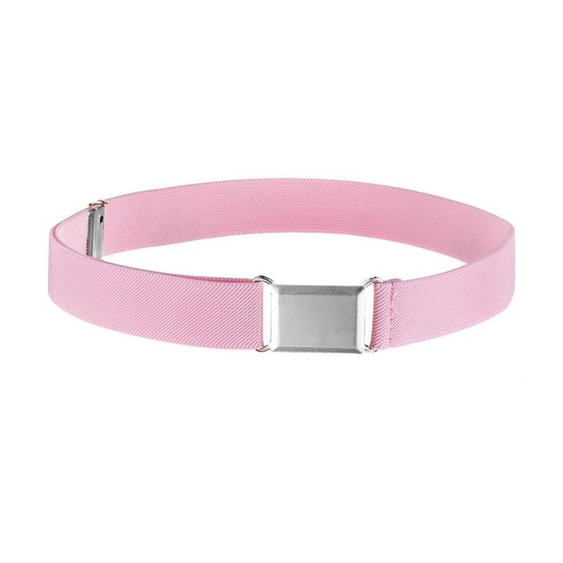 1pcs Kids Elastic Belts Boy Girl Adjustable Elastic Canvas Waistband Stretch Waist Belt With Buckle Student Belt Neutral Belts