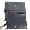 Chanel Cambon Line CC CC Mark Logo Compact Folded Wallet Leather Black/White