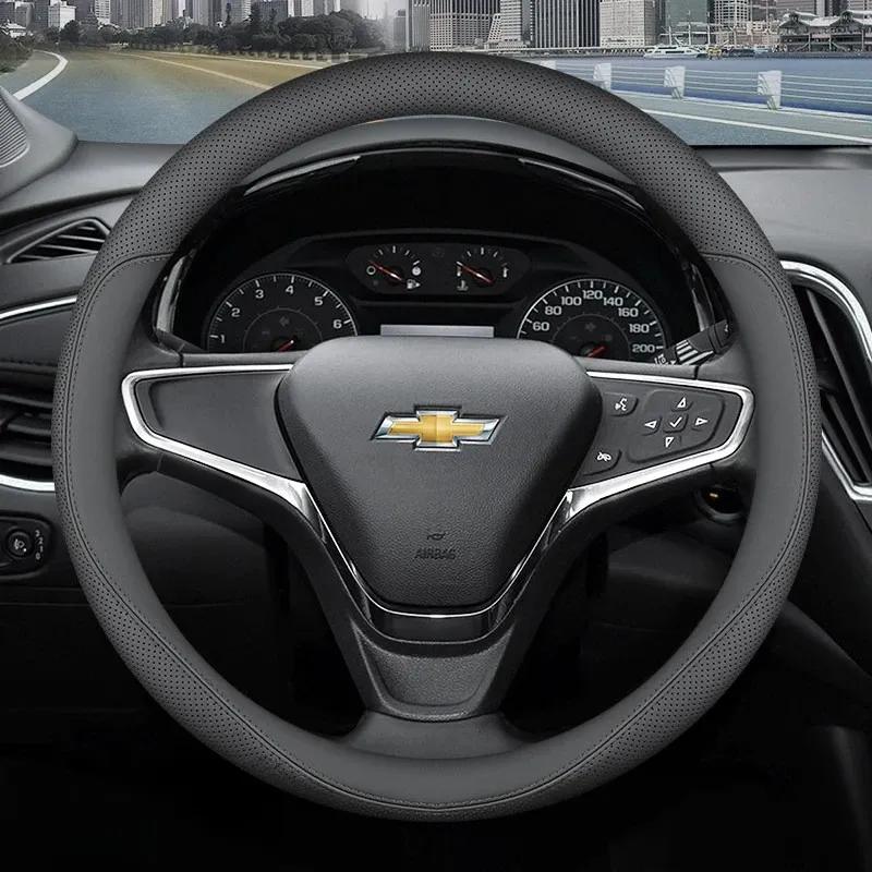 Pro Chevrolet Cruze Malibu Cavalier Equinox Trax Blazer Traverse Kožený Potah Volantu Ultra-tenký Protiskluzové Příslušenství
