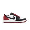 Air 1 Retro Low OG Grade School 'Black Toe' (Unisex) White / Black / Varsity Red Kids' Basketball Shoes CZ0858 106