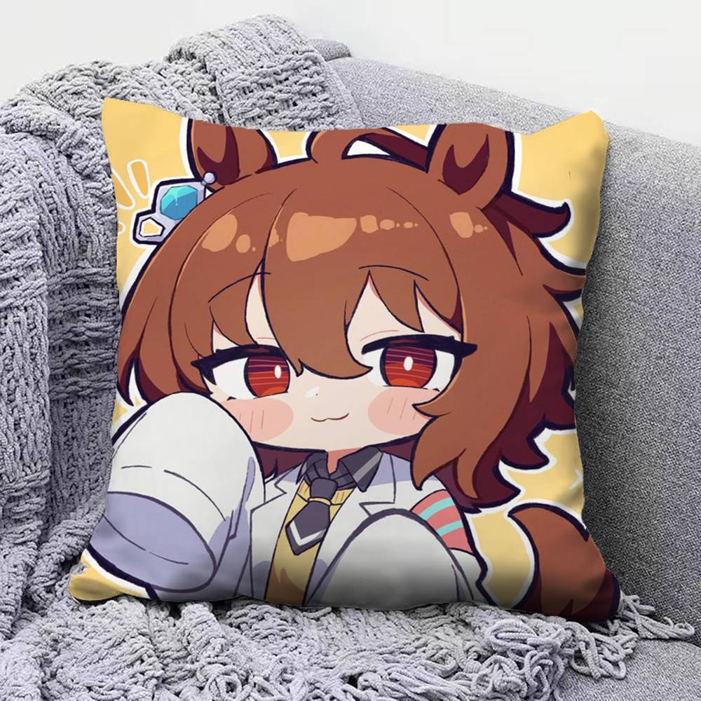 Umamusume Pretty Derby meme uma Home Sofa Cushion Covers and Aecorative Custom Pillow Covers