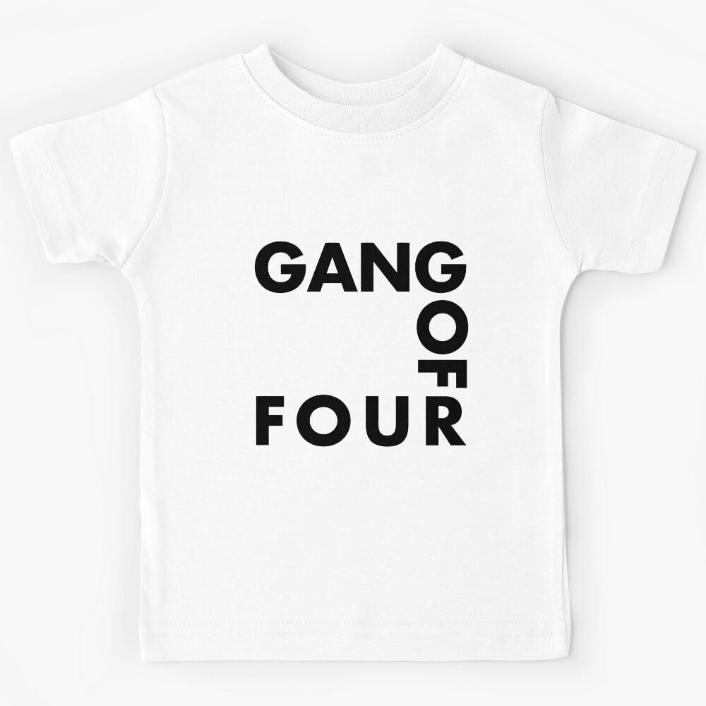 Gang Of Four Minimalist Post Punk Typography Kids T-Shirt 100