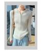 Autumn/Winter 100% Wool Hooded Pullover Sweater: Loose Knit Top Base Layer Hoodie