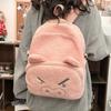 Crayon Nohara Shinchan Shiro Themed Plush Backpack Anime Schoolbag Peripheral