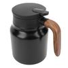 1000ml Capacity Vacuum Insulated Tea Pot Built-in Filter Thermal Beverage Pitcher  Office Use