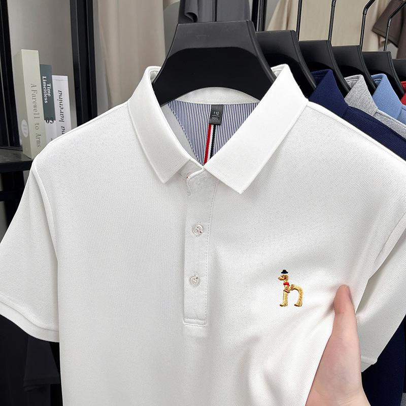 Pánské tričko s přímým prodejem pro e-commerce, ležérní klopové polo tričko s límečkem, pánský top