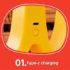 Night Light Rechargeable Cordless Bedside Lamp for Kids Baby Sleep Companion Birthday Gift Yellow