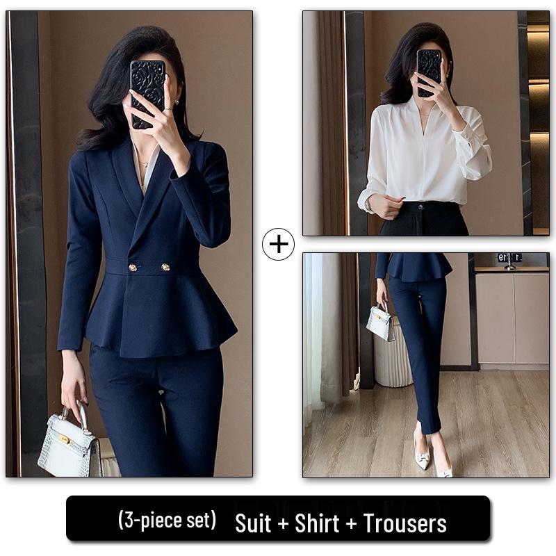 Women's High-End Professional Spring/Summer Suit for Office, Hotel, and Beauty Salon