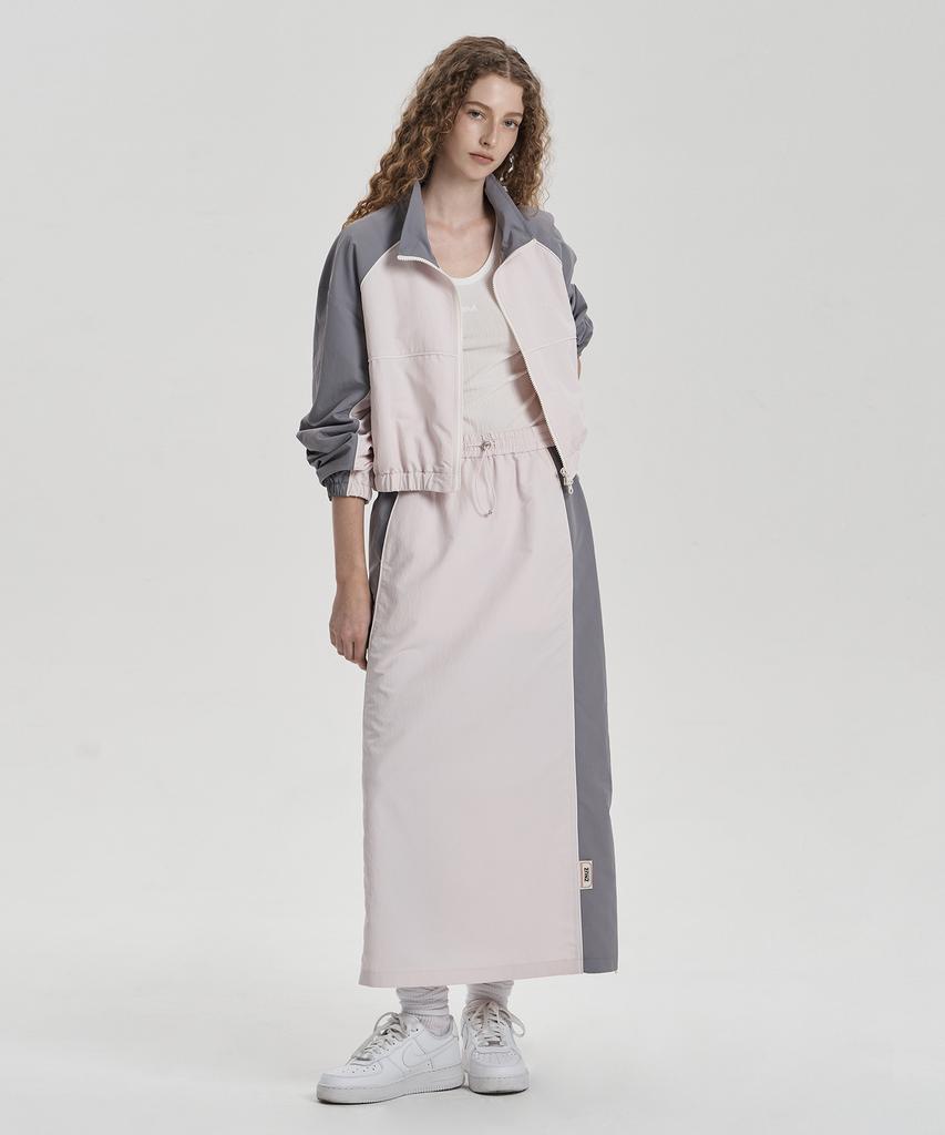 Jenyujeu Jet-Up String Long Skirt - Light Pink