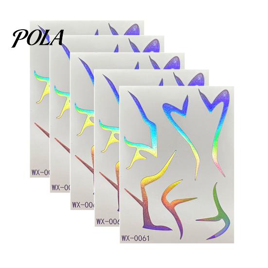 5 Sheets Holographic Lightning Tattoos, Waterproof Flash Temporary Stickers, Full Color Body Art for Festival Party Sale Goods