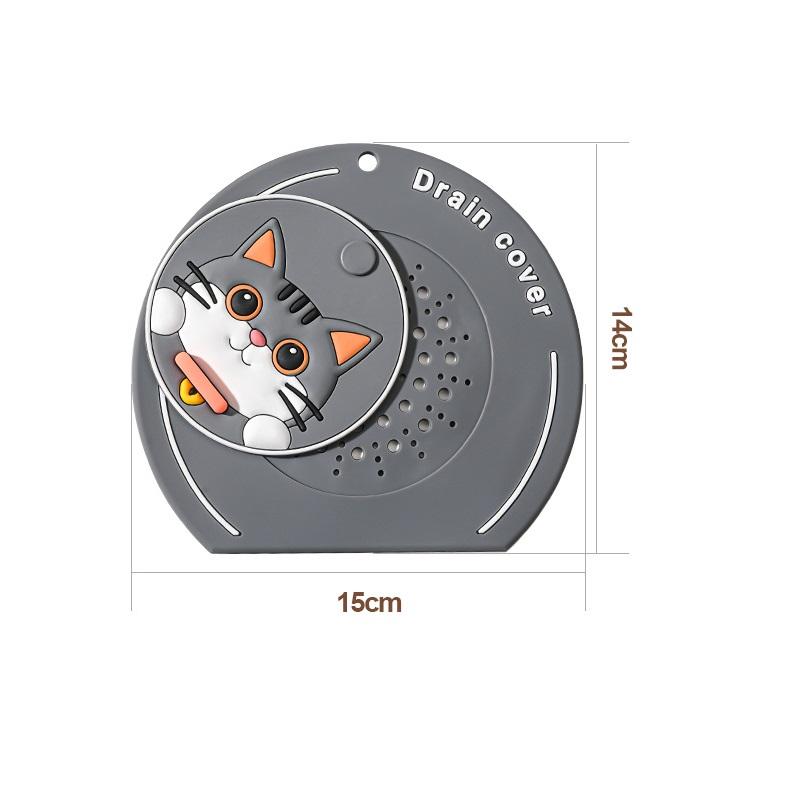 Floor Drain Cover Reusable Drain Stopper Sewer Pipe Cover Anti-Odor Bathtub Shower Drain Plug Universal