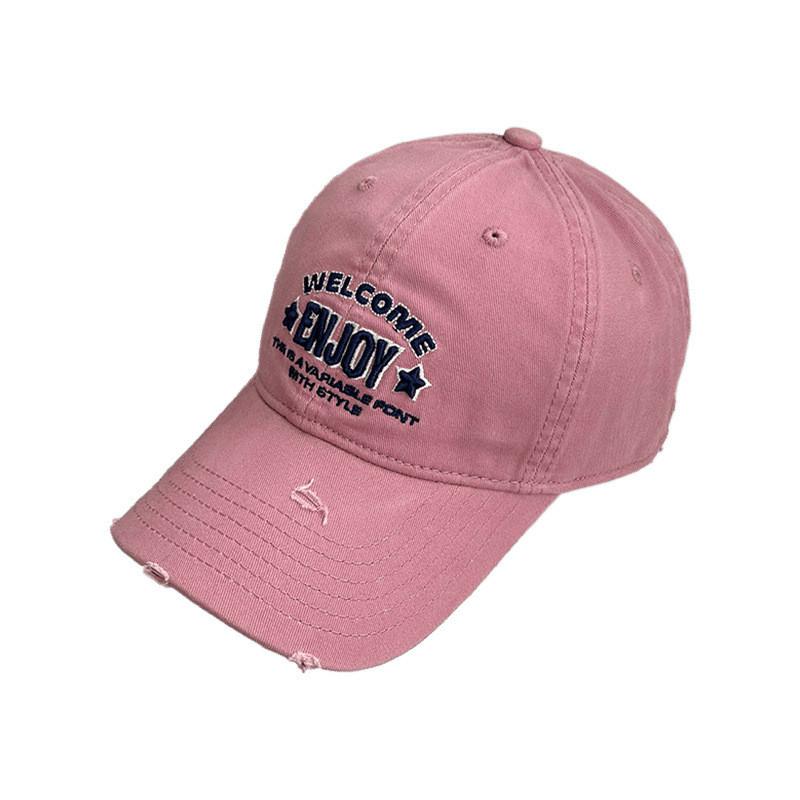 Enjoy Embroidered Baseball Cap With Sun Protection For Casual Wear
