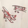 HANES 90s Made In USA Old RED BARON Print Short Sleeve T-shirt Men's Used