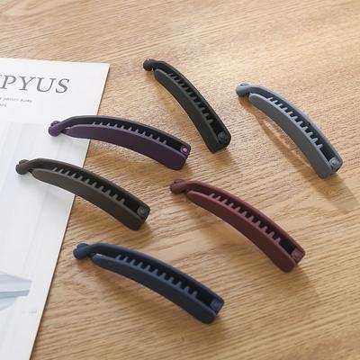 Hairpins Hair Accessories Solid Color Women Hair Clips Ponytail Holder Banana Clip Hair Claws