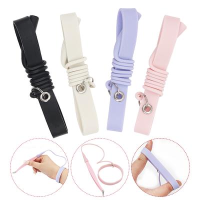 Pince à épiler de protection en silicone pour bracelet de greffe de cils, dragonne, outils de maquillage auxiliaires pour extension de cils