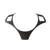 Auto Steering Wheel Panel Decorative Cover Trim Moulding Sticker Carbon Fiber Black for BMW 1 3 Series E87 E90 E92 E93 2006-2012