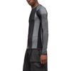 Y-3 Striped Slim Fit Long Sleeve T-Shirt Men Tops Black Gray HY5874