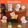 Cute Resin Dog Figurine Collection Miniature Office Desk Decor Blind Box Set