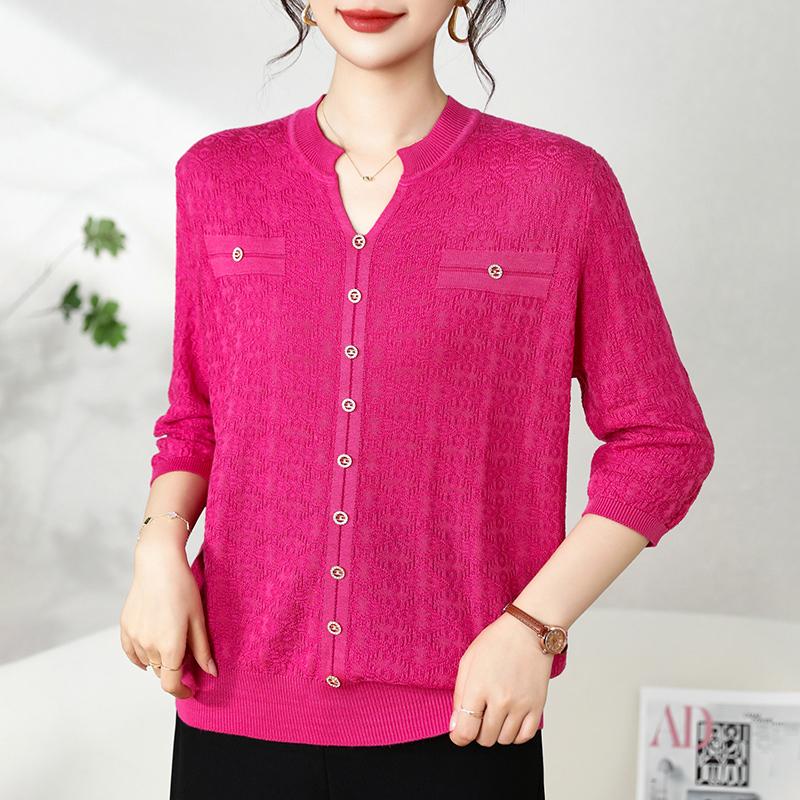 QingHe Cashmere Damski sweter z 30% kaszmiru - Miękki i ciepły pulower z mieszanki wełny