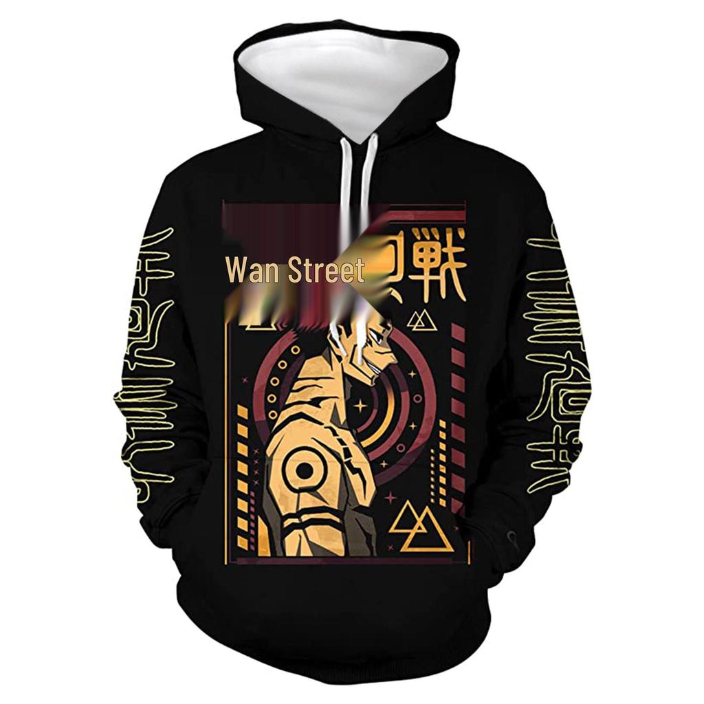 Jujutsu Kaisen 3D Print Anime Men's Hooded Sweatshirt