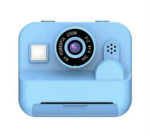 Kids' Instant Camera with Dual Front & Rear Lenses, Multiple Filters, Built-in Games, Flash, and Long-lasting Battery.