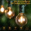 Outdoor String Lights G40 Glass Bulb Waterproof Garden Garland String Lights Fairy Connectable LED Chain Lighting Birthday Decor