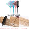 Hairdressing Tips Comb Professional Anti Static Hair Comb Split Teeth Design Hair Comb for Combing and Dyeing Hair