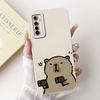 Coole Zachte Siliconen Hoesje Voor Realme 6 Pro / Realme6 Telefoonhoesje Vloeibare Siliconen Cover Voor RMX2001 RMX2061 RMX2063 Konijn Panda