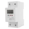 230V AC Automatisk Gjenkobling Spenningsbeskytter Underspenningsrelé 2P/63A Digitalt Spenningsrelé