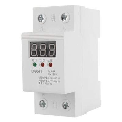 230V AC Automatischer Wiederverbindungs-Spannungsschutz Unterspannungsrelais 2P 63A Digitales Spannungsrelais