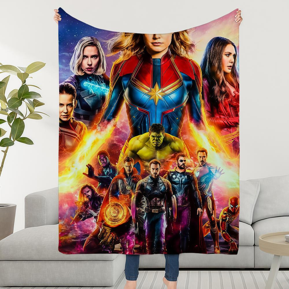 Blanket Throw Super Cosy Plush Living A-Avengers-ES Room Sofa Couch E-EndgameS-ES Childish Birthday Gifts
