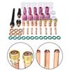 55pcs Practical Welding Torch Accessories Kit Copper Electrode for Argon Welding Tools Professional Use and Reliable
