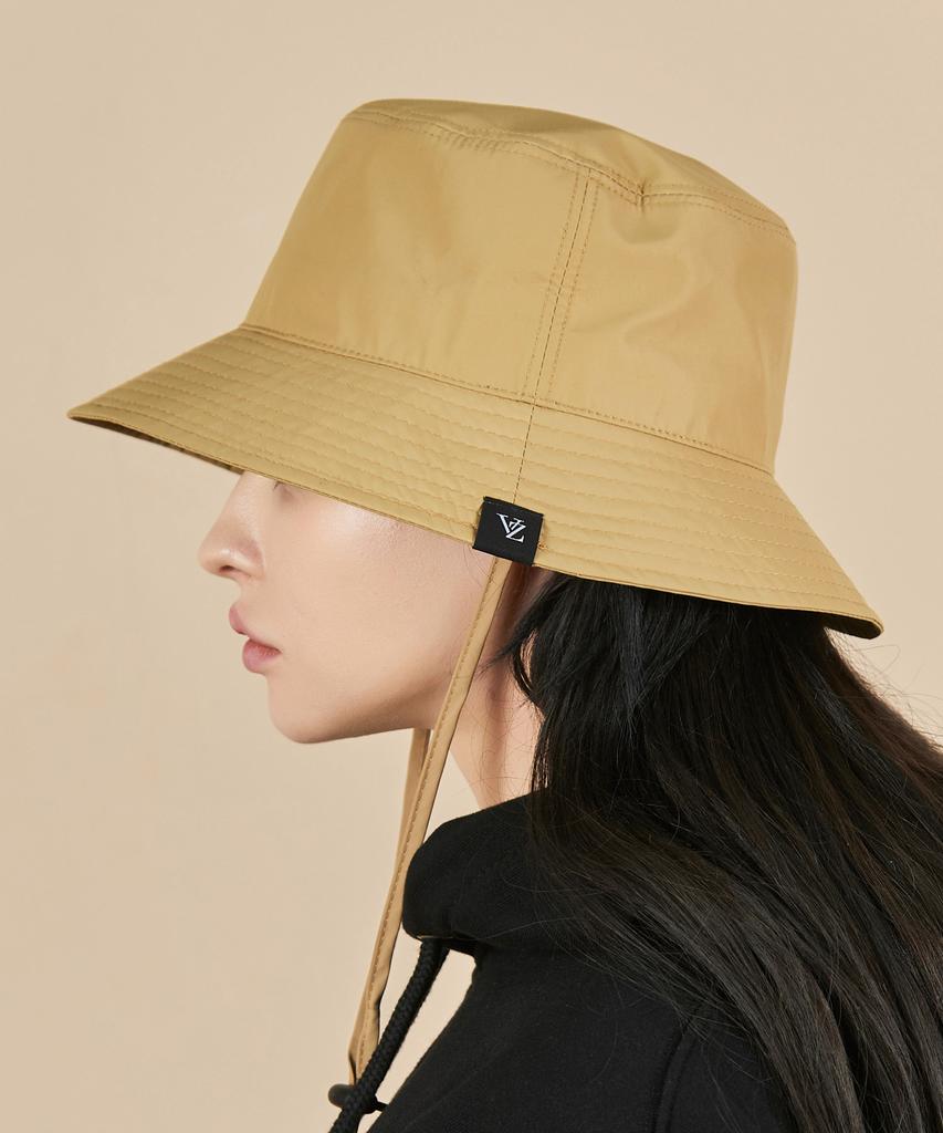 Bajal Waterproof String Bucket Hat Beige