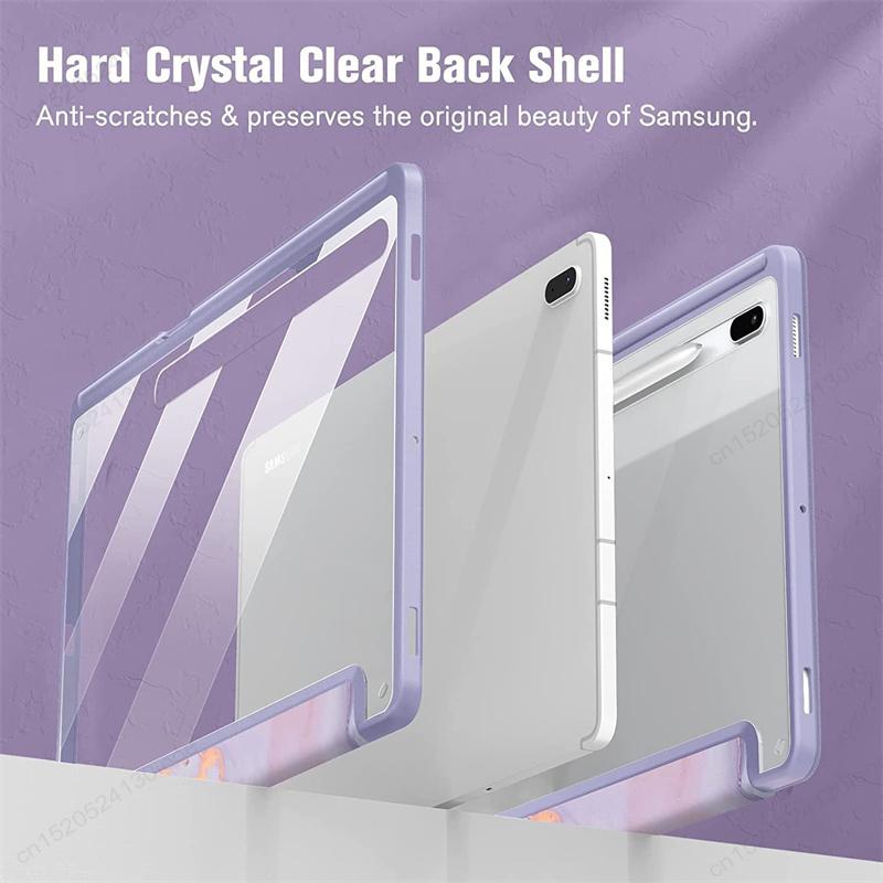 Pouzdro pro Samsung Galaxy Tab S11 S10 Lite S9 FE 10.9 11 Plus 12.4 Palcový Tablet Kryt pro Tab A11 A9 S9 S8 S7 11" Plus 12.4" Funda
