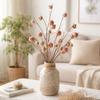 8 Fruit Artificial Pomegranate Branch Plastic Realistic Foam Fruits Branches Decorative Handmade Simulation Pomegranate Fruit