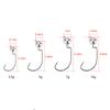 5Pcs 3.5g/5g/7g/10g Exposed Jig Head Fishing Hook Soft Worm Fishhook Jigging Crank Hook Bass Pike Fishing Tackle