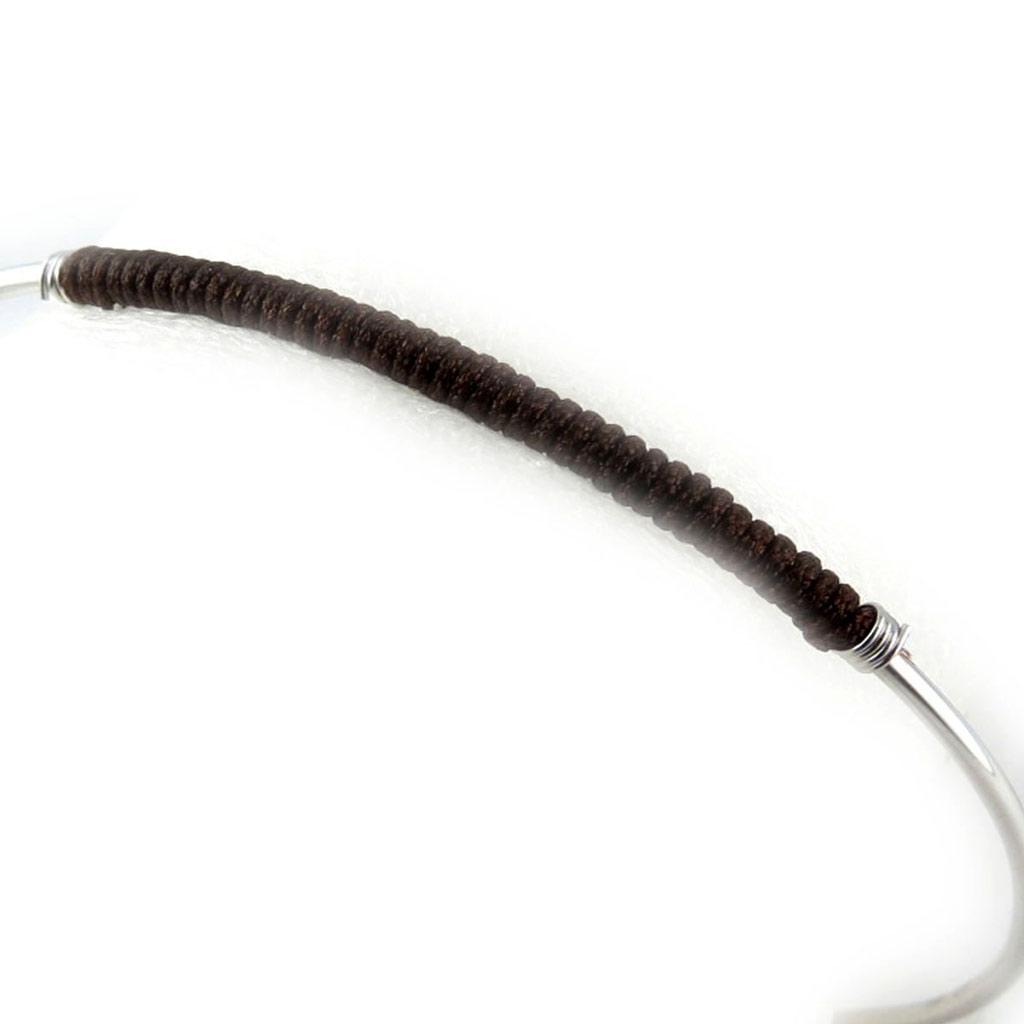 Les Trésors De Lily [K9585] - Bracelet Argent 'Kilimanjaro' marron