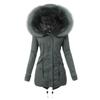 Ladies  Coat Womens Winter Warm Thick Long Jacket Hooded Overcoat